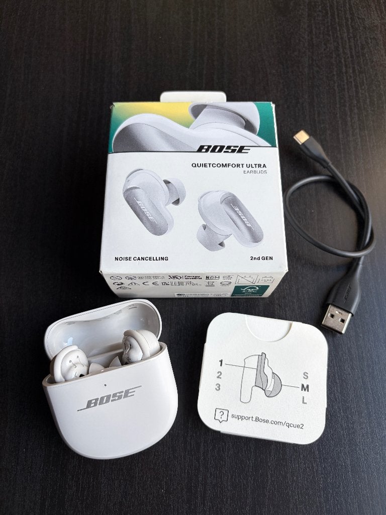 Bose QuietComfort Ultra Earbuds 2nd Gen – wit, Telecommunicatie, Bluetooth, Gebruikt, Verzenden, Bose