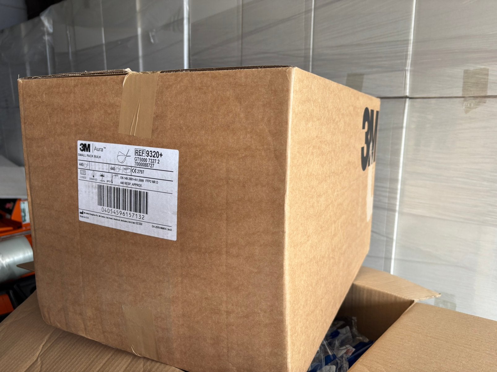 3M Aura 9320+ FFP2 stofmaskers 440 stuks nieuw per stuk, Doe-het-zelf en Verbouw, Adembescherming, Ophalen of Verzenden, Nieuw