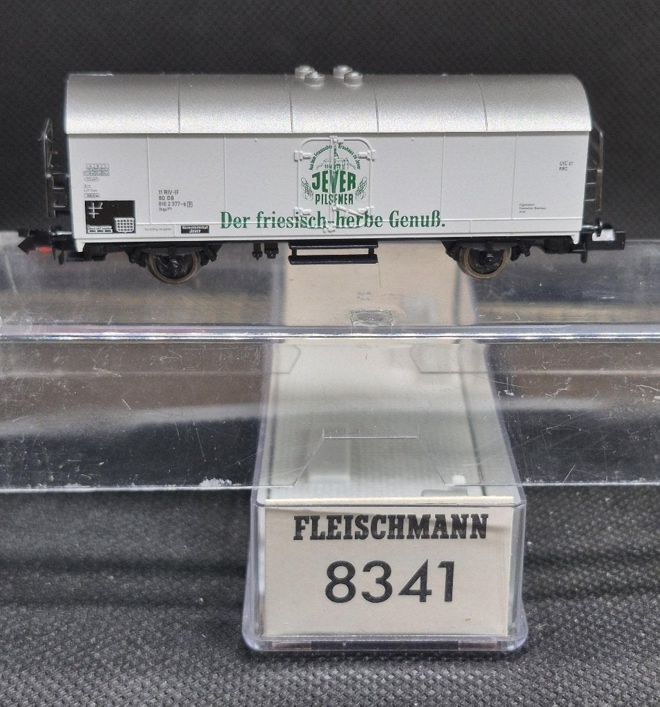 Fleischmann 8341 - koelwagen Ihqs377 "Jever Pils" (15221), Gelijkstroom, Fleischmann, Wagon, Ophalen of Verzenden