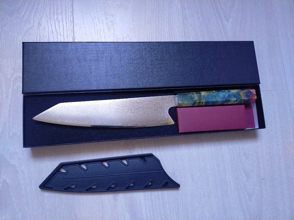 Japans kiritsuke vg10 koksmes Damascus koksmes chefs mes., Overige typen, Ophalen of Verzenden, Nieuw