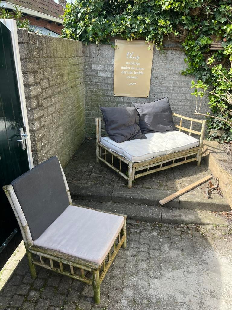 Tuinset inclusief kussens T.E.A.B, Tuin en Terras, Ophalen, Zo goed als nieuw