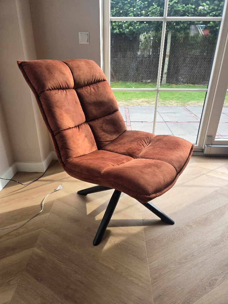 draaibare fauteuil, Ophalen, Zo goed als nieuw, Metaal, 50 tot 75 cm