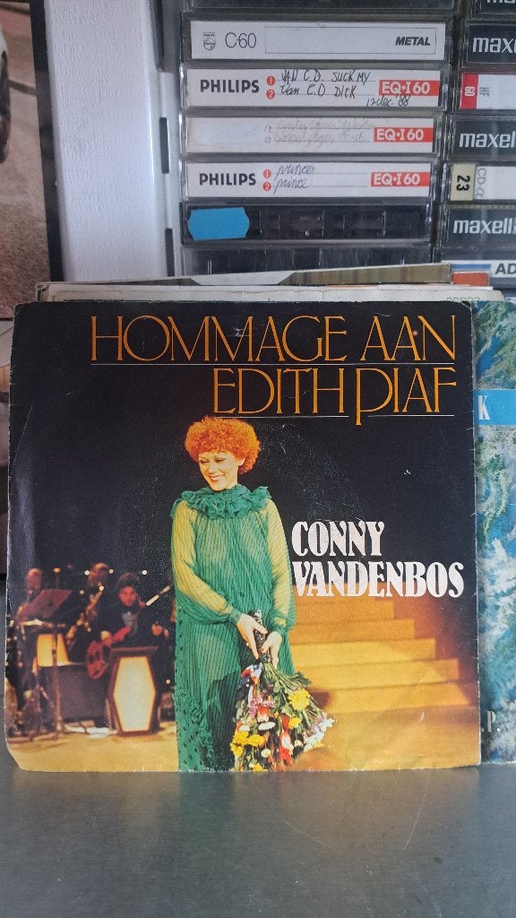 Vinyl single Conny van den Bos-hommage aan E.Piaf (Z270-76), Cd's en Dvd's, Vinyl Singles, Ophalen of Verzenden, Zo goed als nieuw