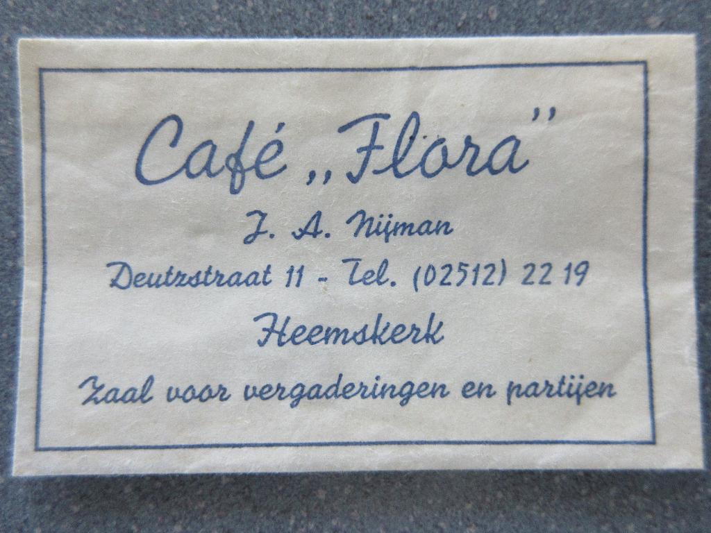 Heemskerk, café Flora, Verzenden, Nederland