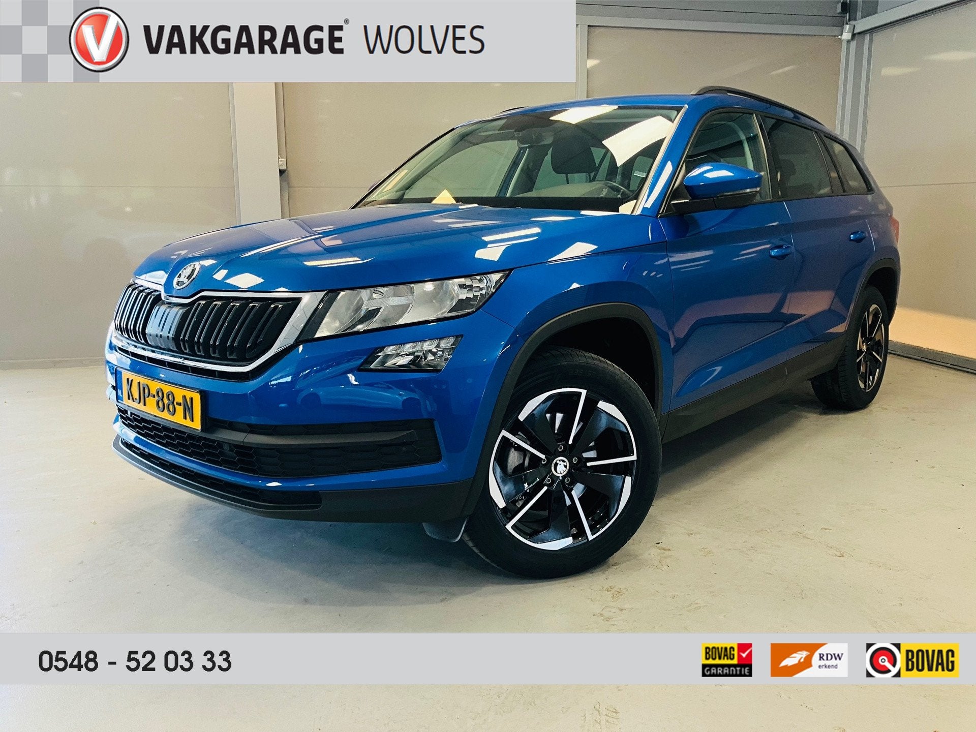 Skoda KODIAQ Ambition 1.5TSi DSG | 7-Persoons | Camera | 18", Auto's, Stof, 4 cilinders, 150 pk, Blauw