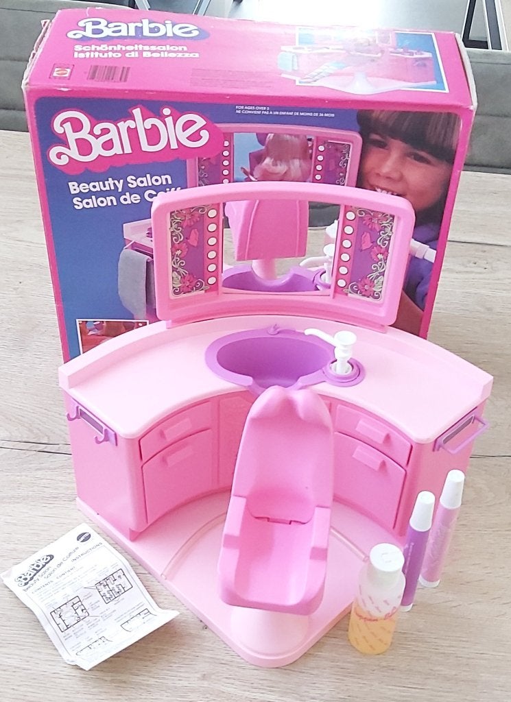 Vintage Barbie Beauty Salon (1983 - Mattel #4839 )., Ophalen of Verzenden, Gebruikt