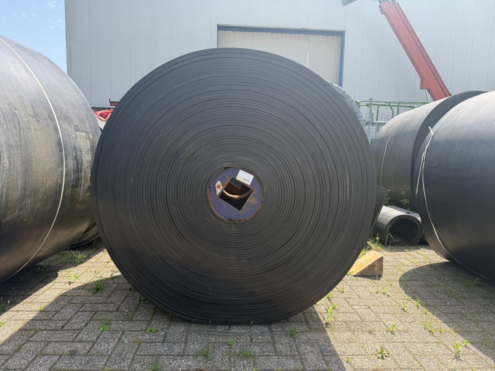Rubber transportband, Ophalen, Gebruikt
