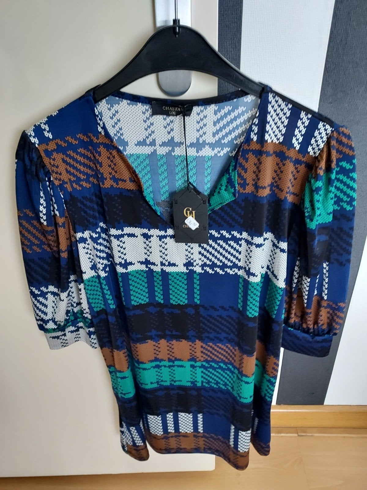 Chastar top  met driekwart Mouwen - Maat L/XL, Meerkleurig, Chastar, Maat 42/44 (L), Nieuw