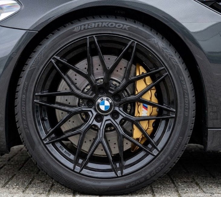 ✅❄️ BMW M5 7 / 8 serie Velgen Vossen Style + A merk banden, Gebruikt, 275 mm, Banden en Velgen, Winterbanden