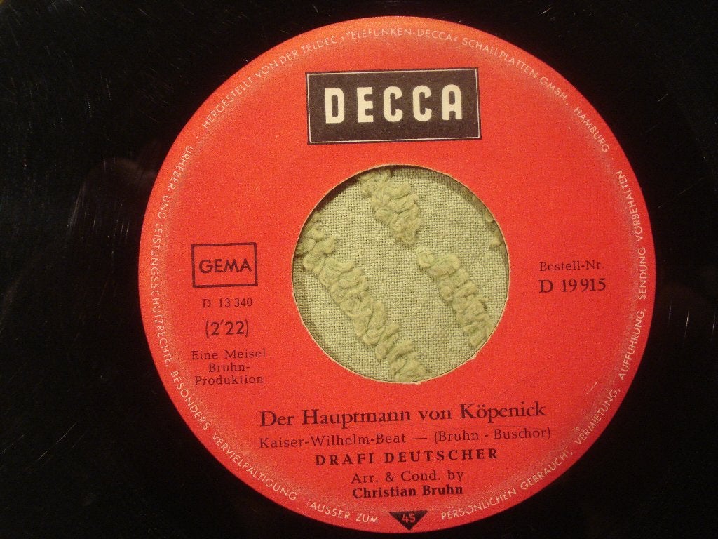 Drafi Deutscher 7" Vinyl Single: Der Hauptmann von Köpenick, Ophalen of Verzenden, Gebruikt, 7 inch, Schlager