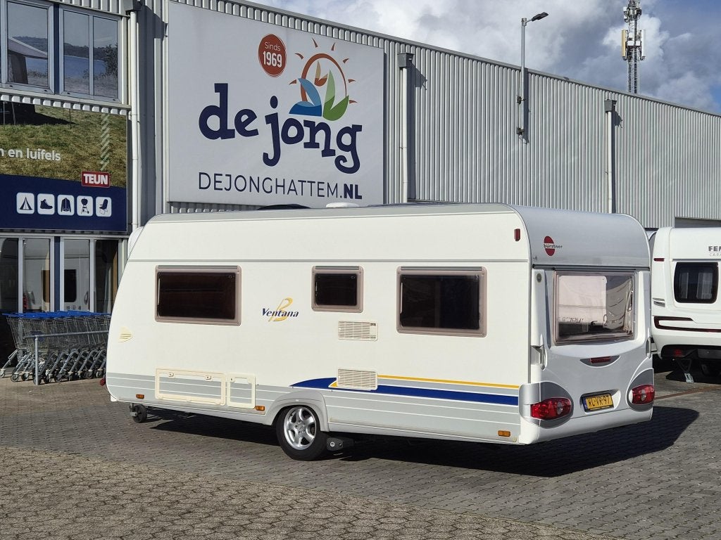 Bürstner Ventana 460 TS Mover-Luifel met voorwand, Caravans en Kamperen, Fietsenrek, Rondzit, Bedrijf, 5 tot 6 meter