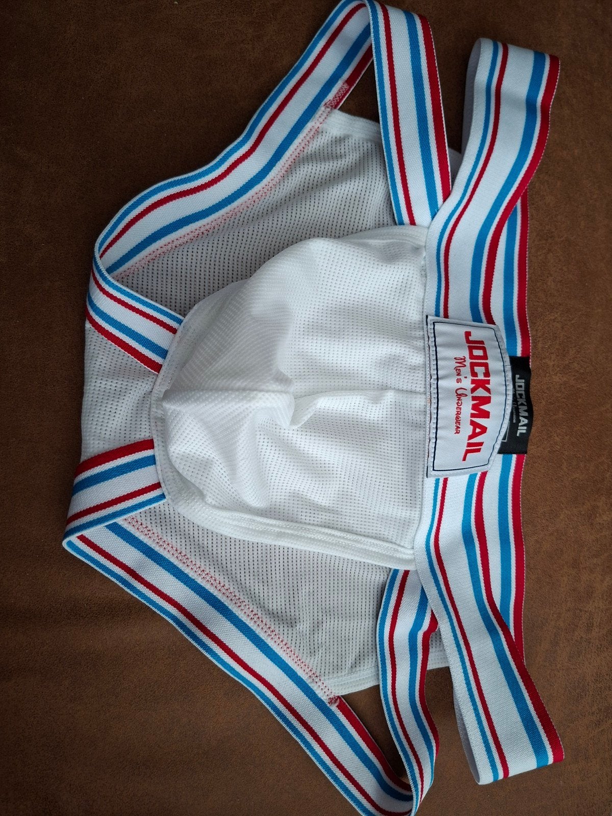 Jockmail Heren Jockstrap - Wit, Rood, Blauw - Maat XL, Kleding | Heren, Ophalen of Verzenden, Wit, Jockmail, Slip