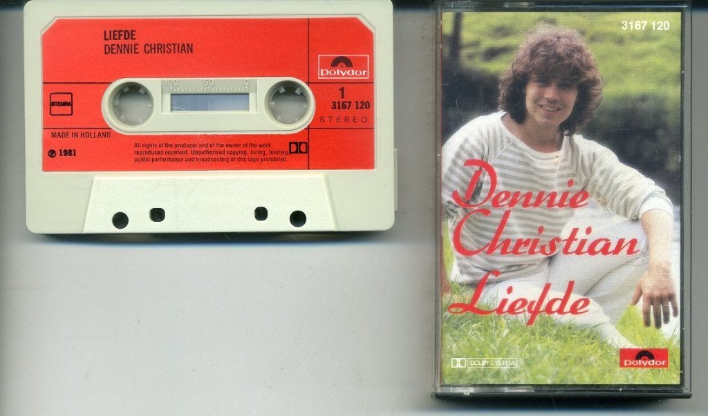 Dennie Christian – Liefde 12 nrs Cassette 1981 ZGAN, 1 bandje, Ophalen of Verzenden, Zo goed als nieuw, Origineel