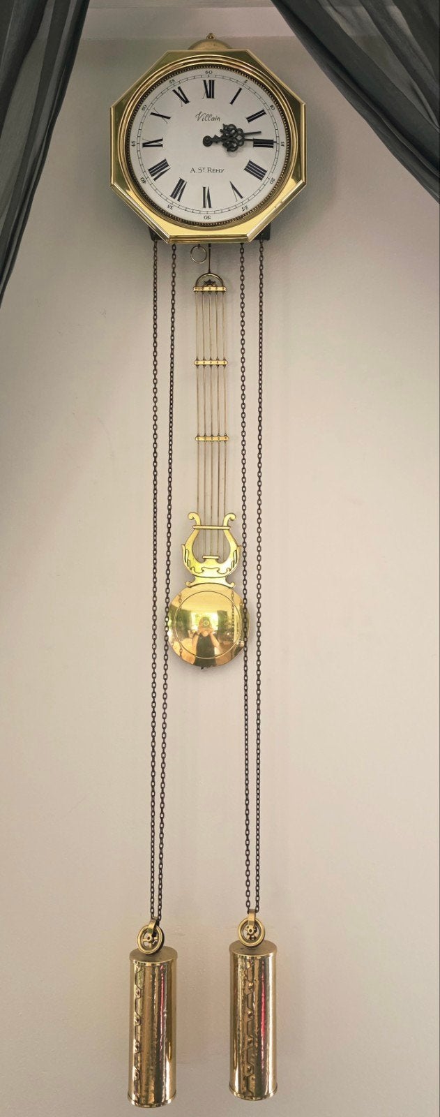 Villain A. St. Rémy wandklok - Type 97257, 1998, Antiek en Kunst, Antiek | Klokken, Ophalen