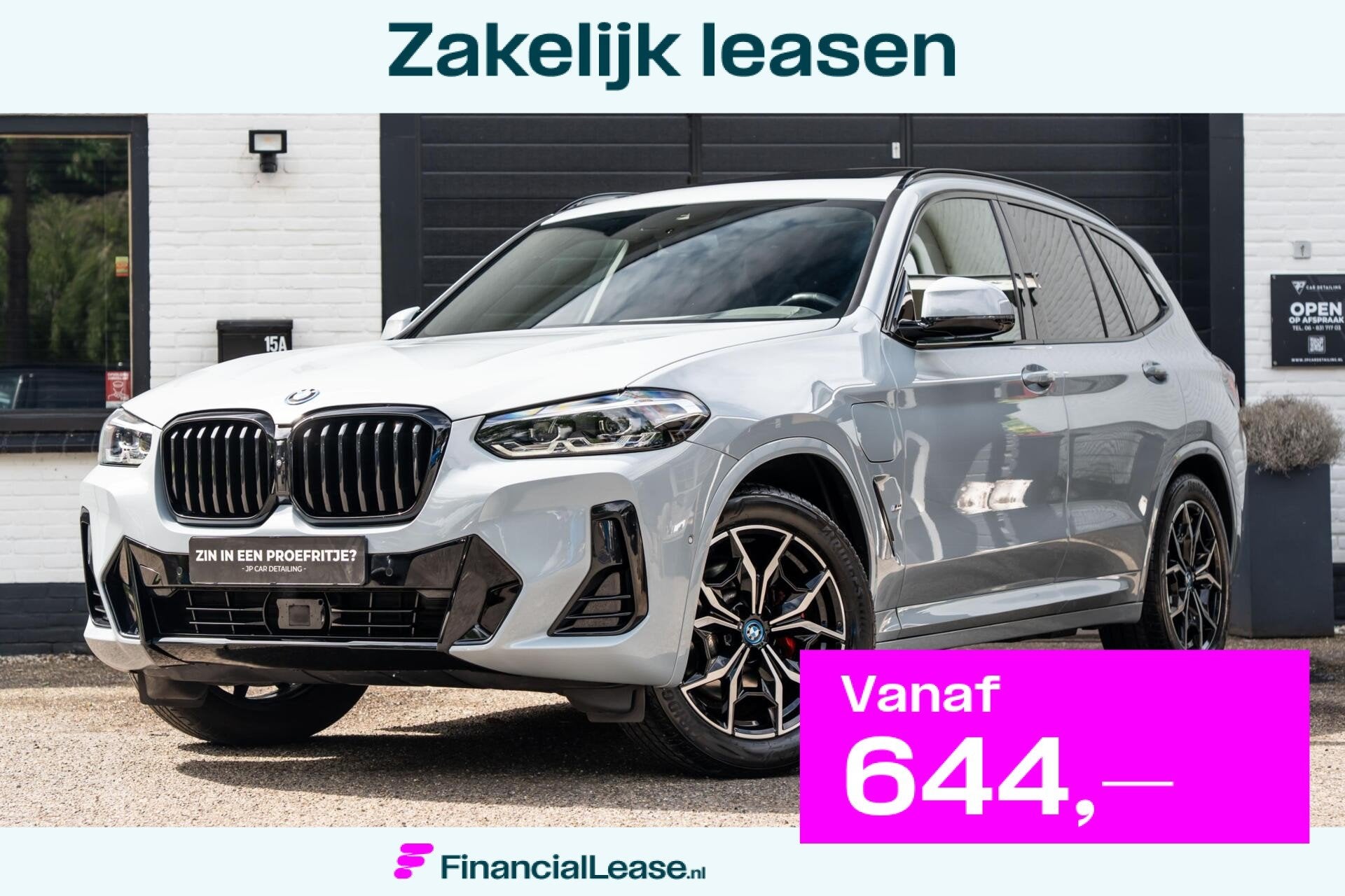 BMW X3 XDrive30e M-sport Brooklyn Grau 360 Pano HUD Trekhaak, Automaat, 1998 cc, Gebruikt, Zwart