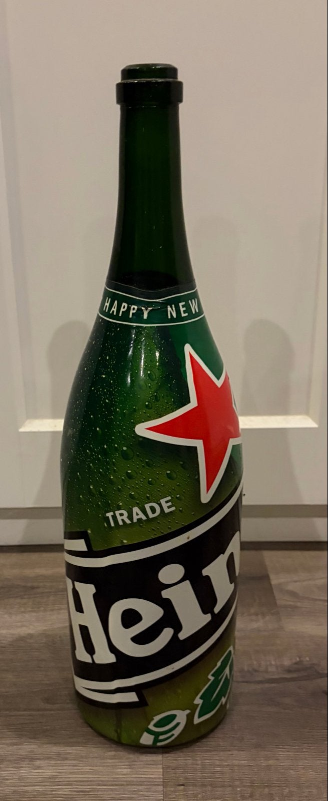 Grote Heineken fles - Happy New Year editie, Ophalen, Zo goed als nieuw, Gebruiksvoorwerp