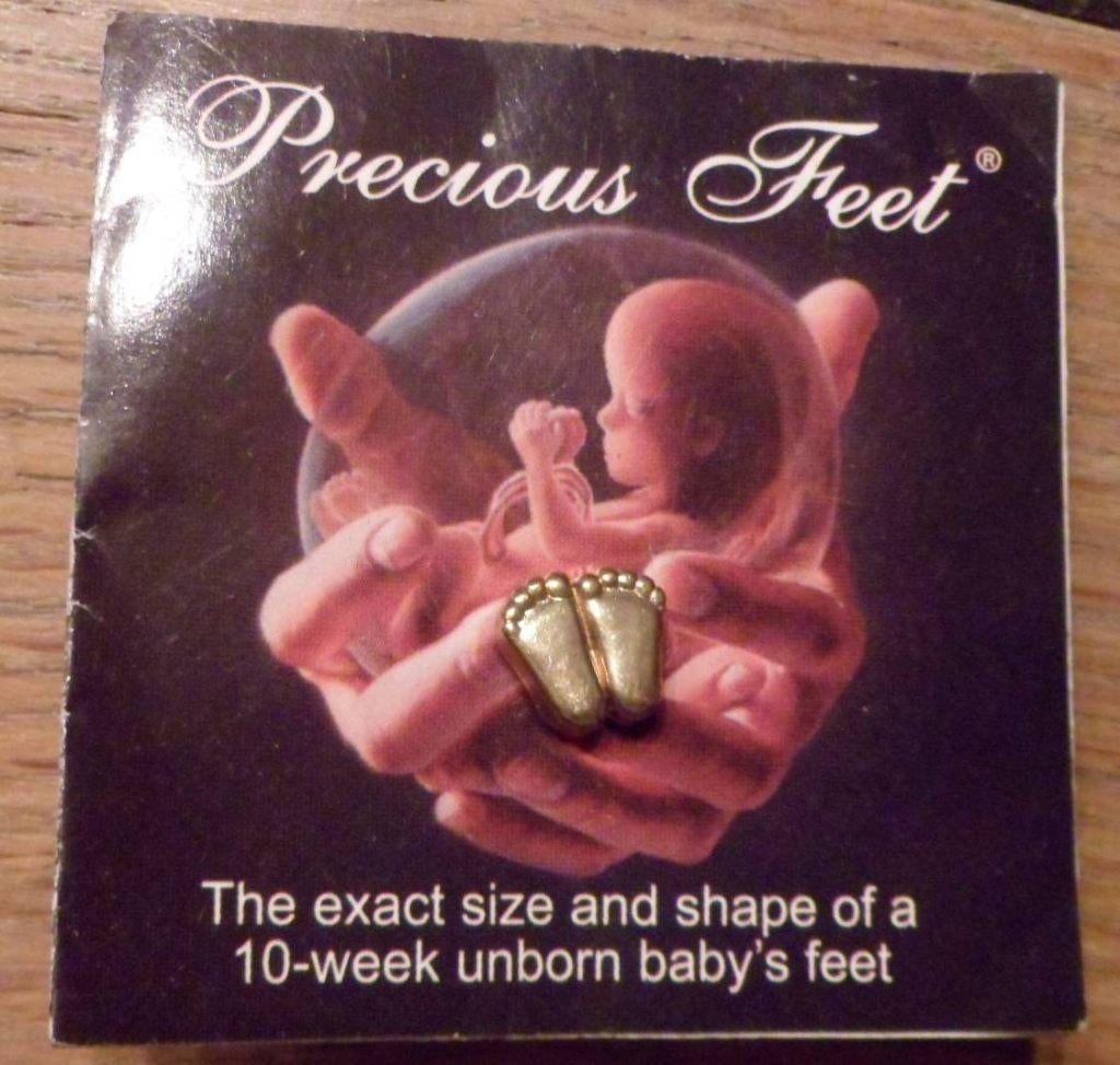 Sieraad baby voetjes ongeboren kind van 10 dagen, Verzenden, Nieuw