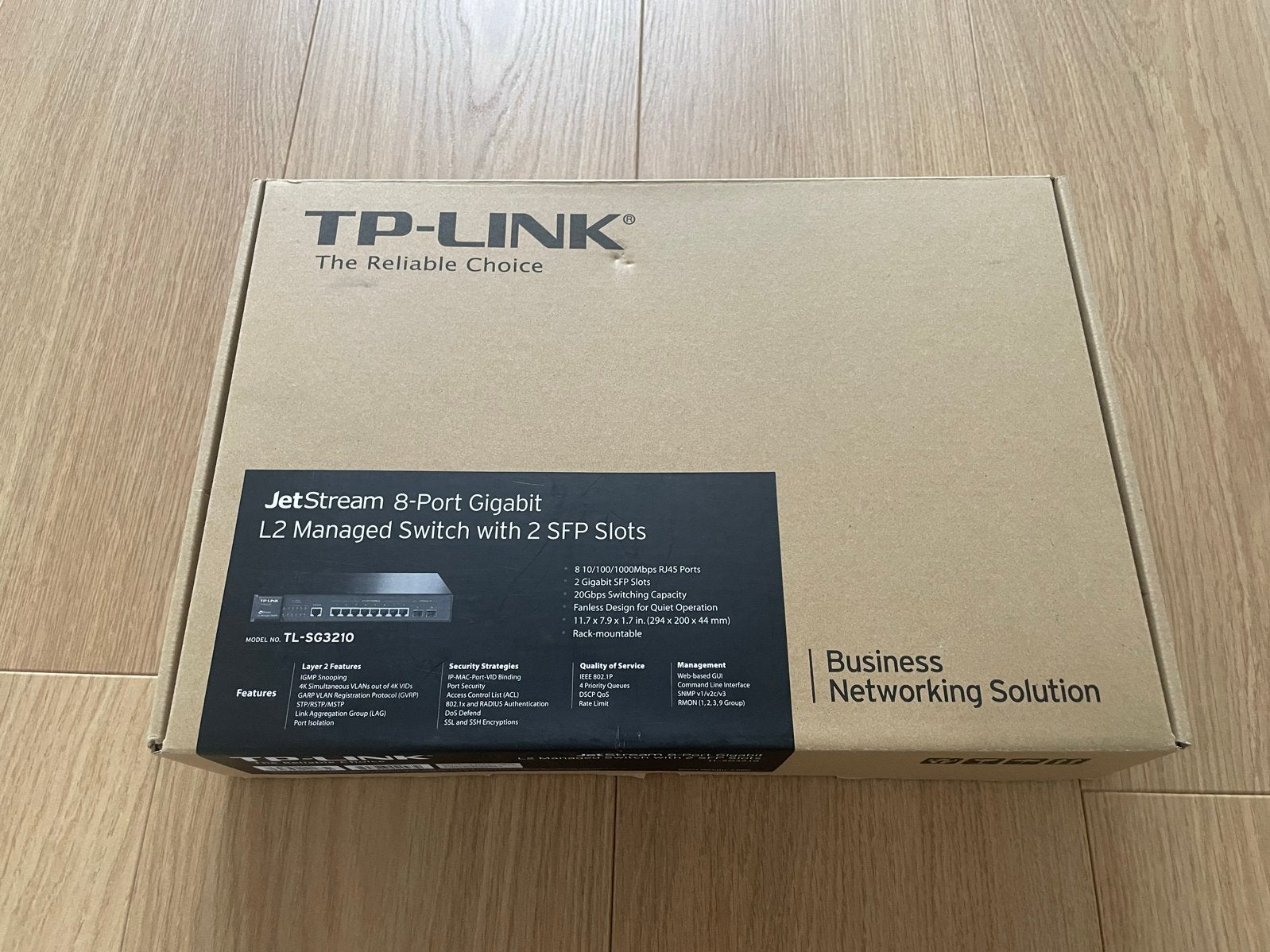 TP-Link JetStream 8-poorts Gigabit L2 Managed Switch, Computers en Software, Ophalen of Verzenden, Zo goed als nieuw