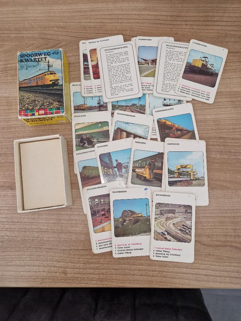 kwartet spel spoorwegen jaren 70  compleet NS, Ophalen of Verzenden