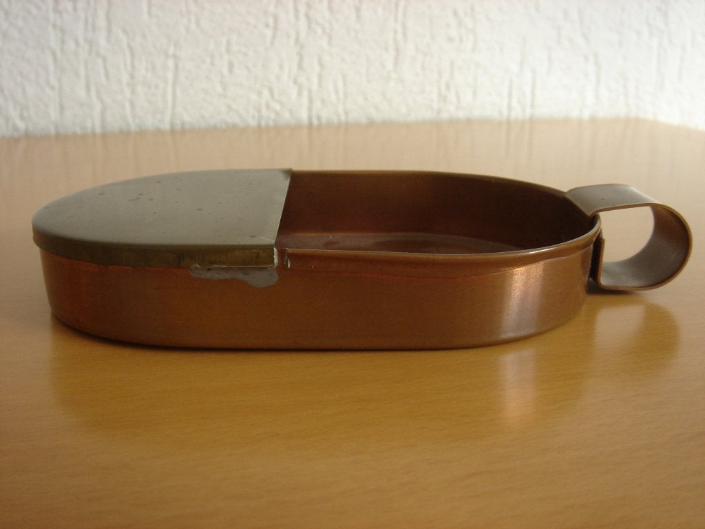 Antiek koperen centenbakje, Ophalen of Verzenden, Koper
