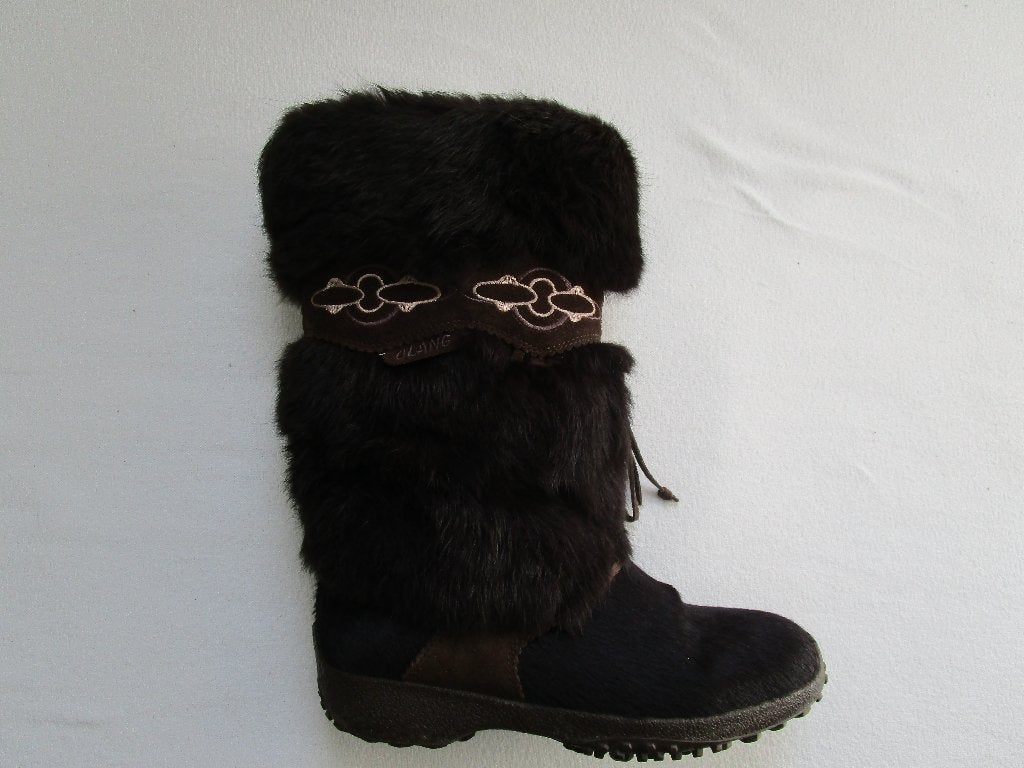 Olang snowboots, imitatiebont, wolgevoerd, maat 39, Bruin, Snowboots, Ophalen of Verzenden, Zo goed als nieuw