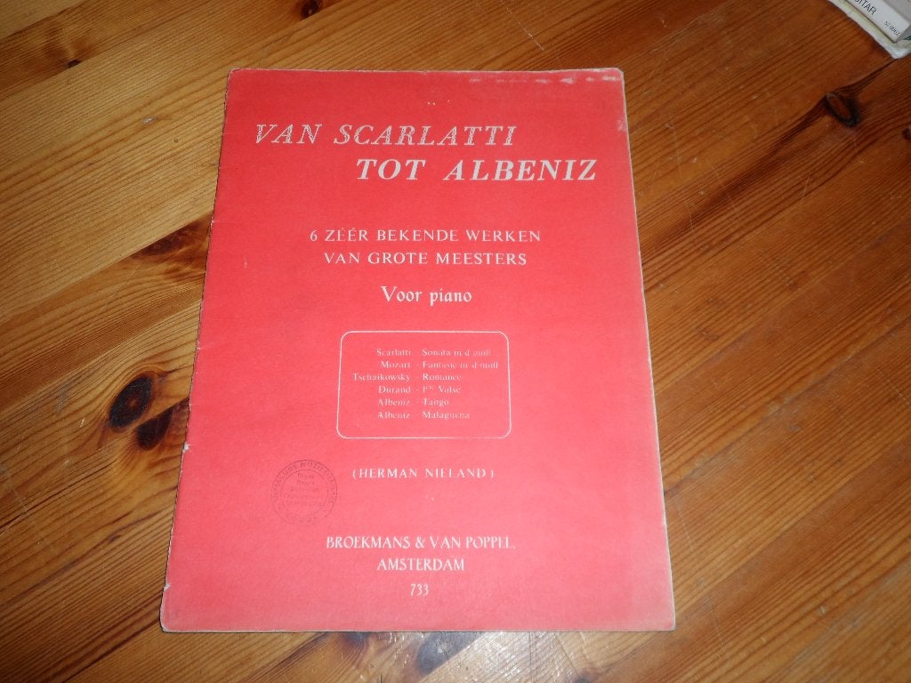 Van scarlatti tot albeniz - herman nieland, Gebruikt, Klassiek, Ophalen of Verzenden, Artiest of Componist
