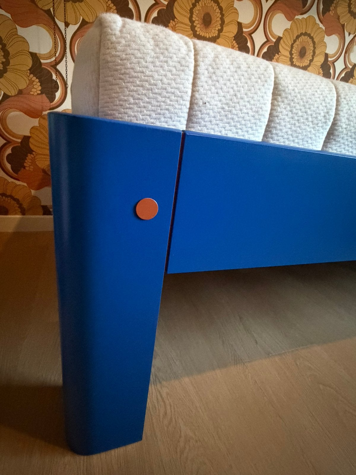 Auping Auronde - compleet, Ophalen, Eenpersoons, Blauw, Zo goed als nieuw