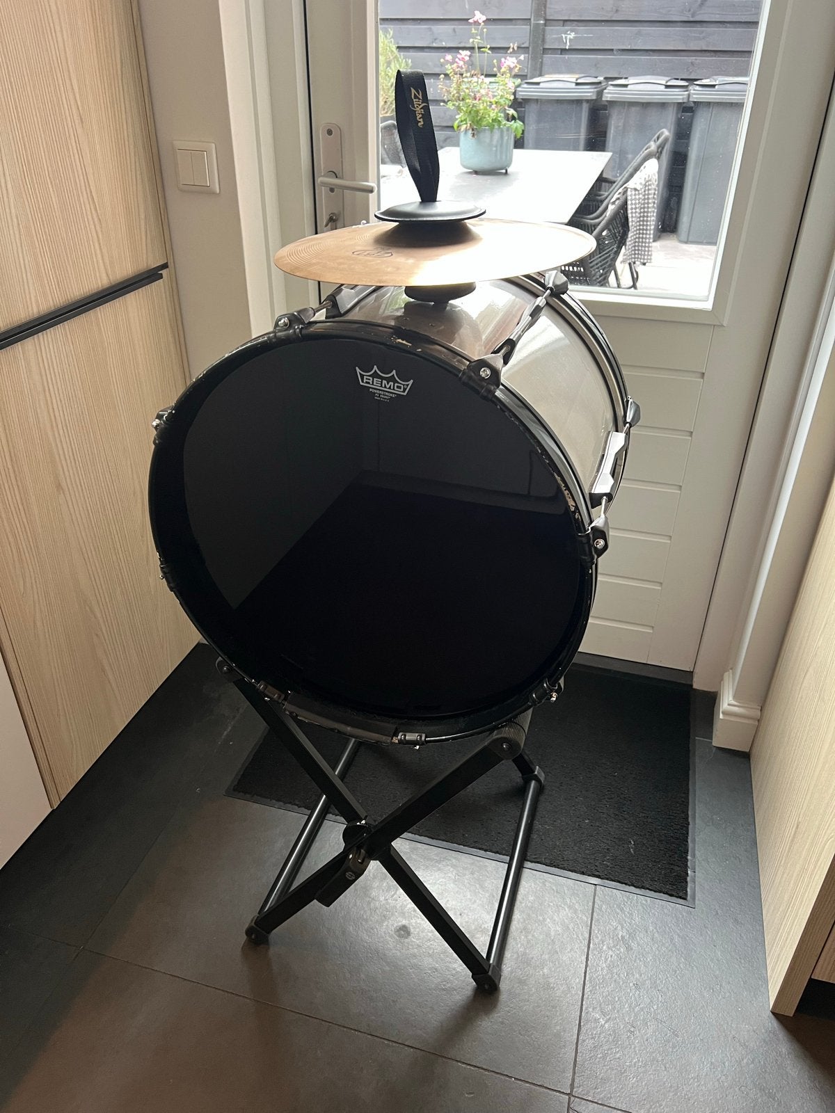 Vancore Bassdrum met Zildjian bekken en standaard, Ophalen, Gebruikt, Overige merken