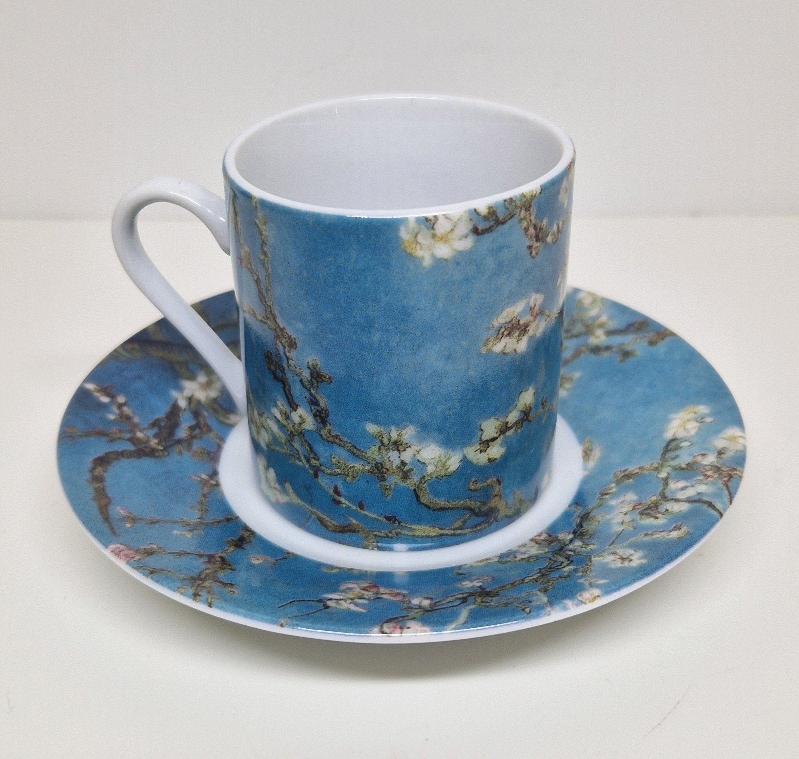 Espresso kop & schotel Van Gogh Museum Amandelbloesem decor., Ophalen