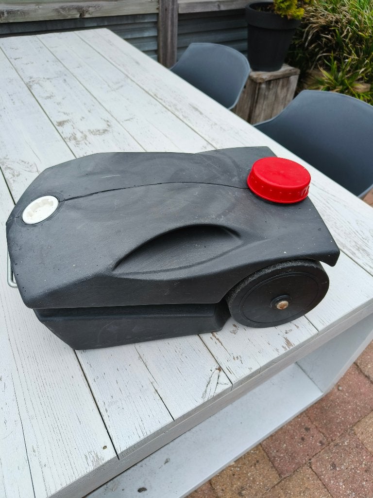 afval watertank caravan met 5 meter slang, Ophalen, Gebruikt