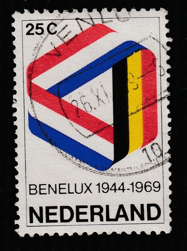 nvph 930 met cilinderbalkstempel Venlo 10 (10415), Ophalen of Verzenden, Na 1940, Gestempeld