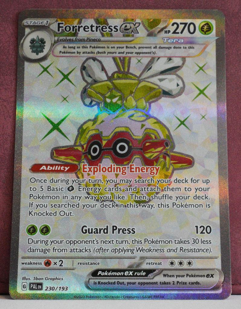 Forretress EX Full Art 230-193 Paldea Evolved Pokémon Kaart, Verzenden, Nieuw, Losse kaart