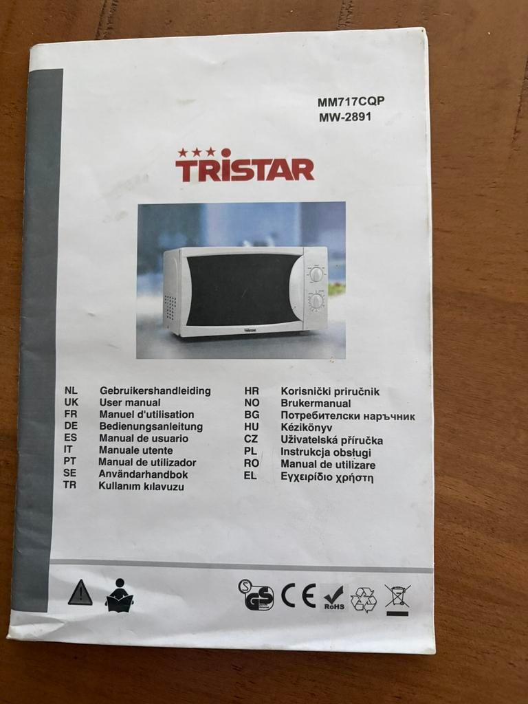 Tristar Magnetron MW-2891-compleet met doos en handleiding, Witgoed en Apparatuur, Magnetrons, Zo goed als nieuw, Ophalen