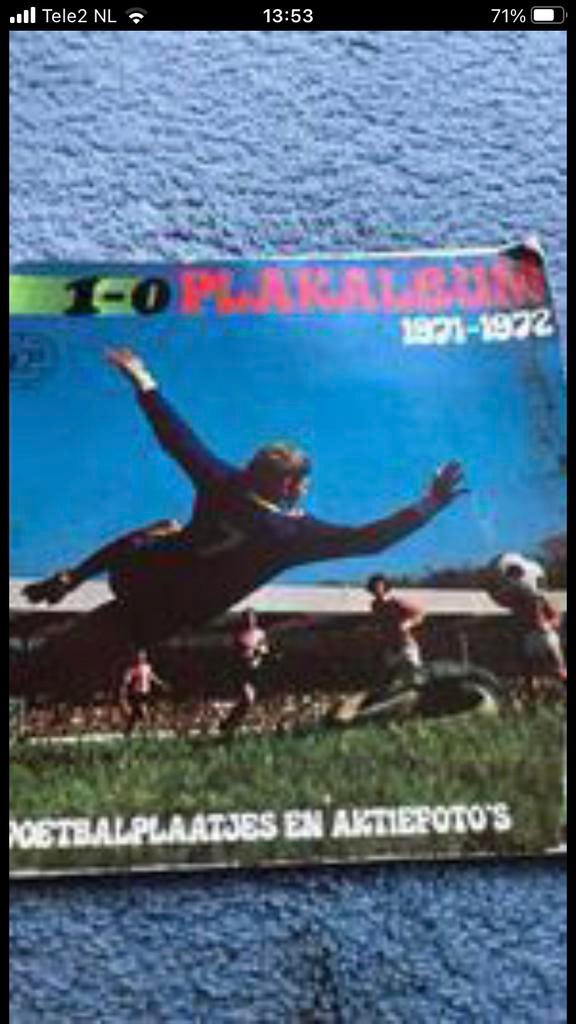 1-0 panini 1971-1972 leeg album, Ophalen of Verzenden, Zo goed als nieuw, Buitenlandse clubs, Poster, Plaatje of Sticker