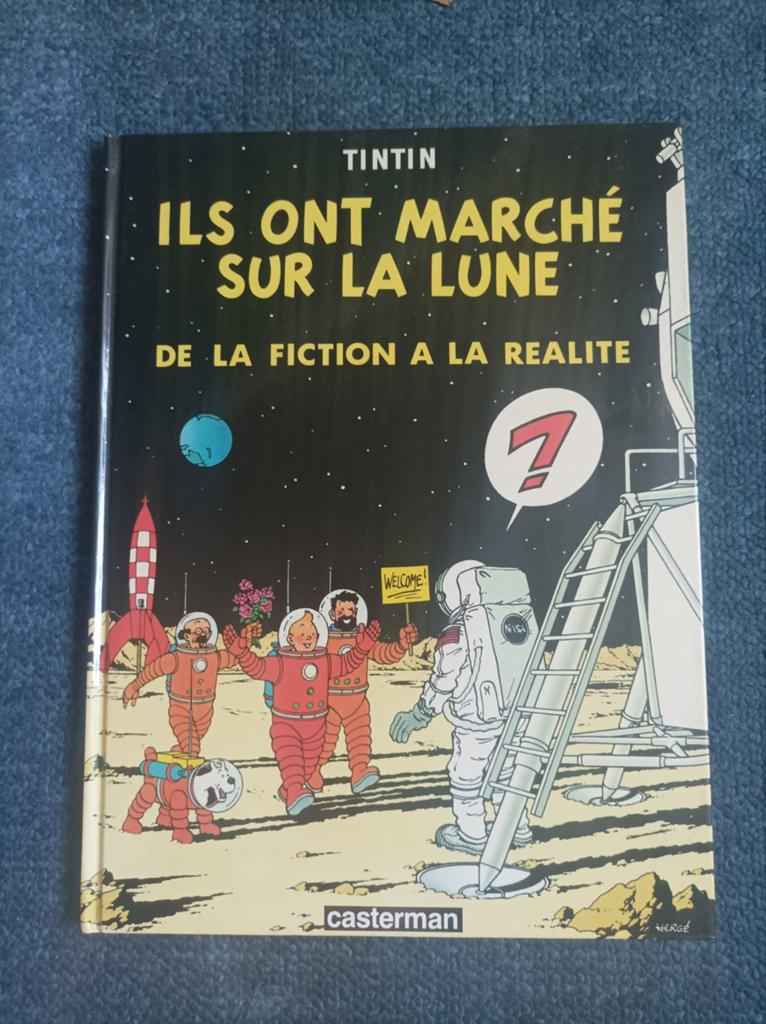 Tintin: Ils ont marché sur la Lune (rare edition), Eén stripboek, Ophalen of Verzenden, Zo goed als nieuw, Hergé