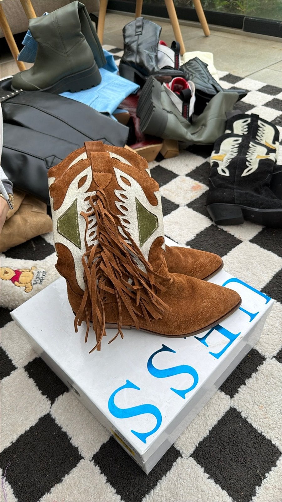 Stijlvolle Leren Schoenen - Diverse Modellen, Ophalen of Verzenden, Gedragen, Bruin, Hoge laarzen