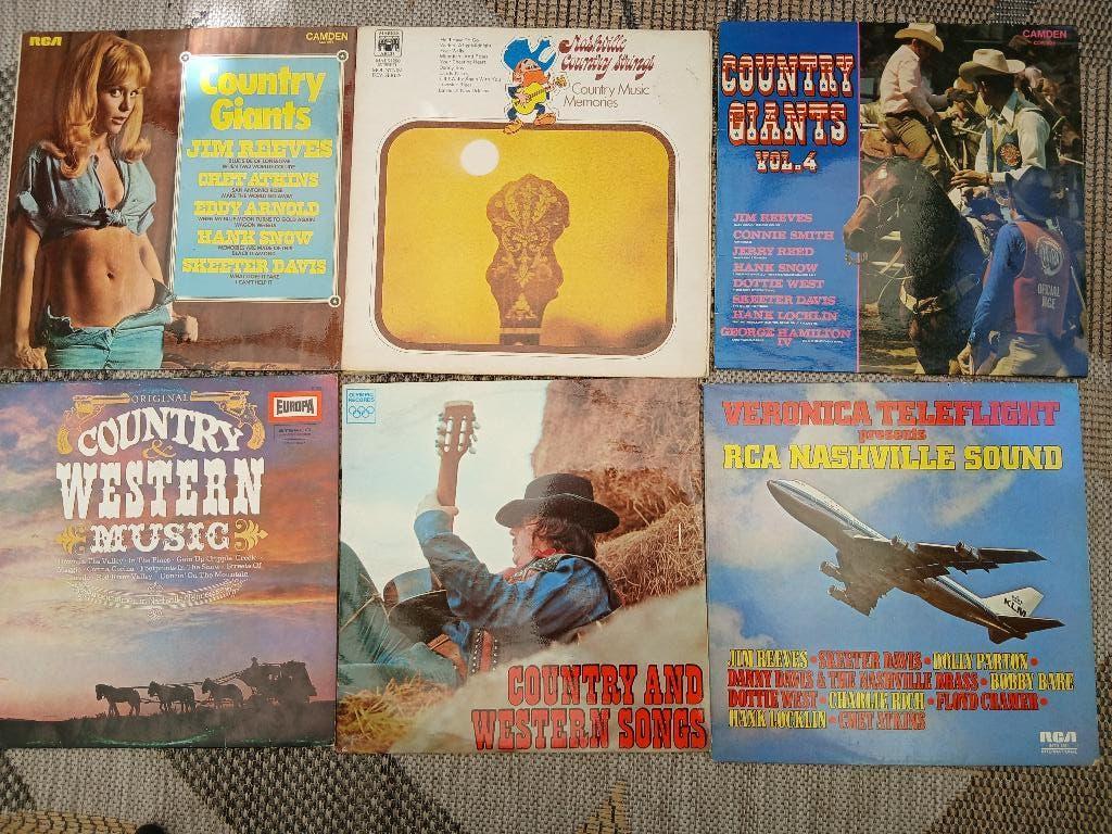 6 LP's Country muziek, Ophalen of Verzenden, Gebruikt, 12 inch