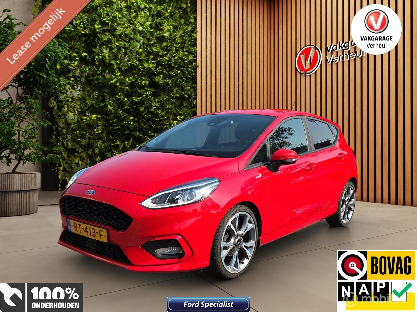 Ford Fiesta 1.0 EcoBoost 101Pk ST-Line 5Drs Boekjes, Auto's, Dealer onderhouden, Euro 6, Met garantie (alle), Origineel Nederlands