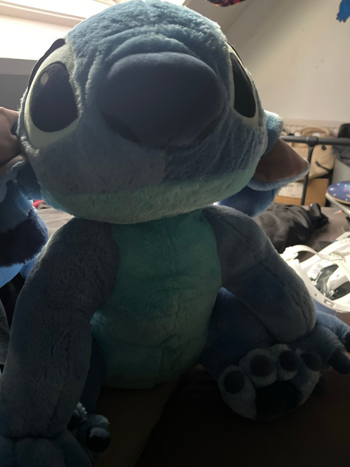 Grote Disney Stitch knuffel - Zo goed als nieuw, Disney, Overige typen, Blauw, Ophalen of Verzenden