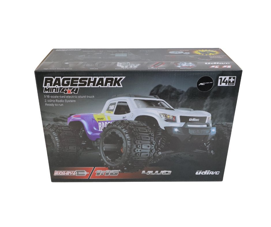 UDI R/C Monster Truck Brushed 1/16 Purple UD1611A, Ophalen of Verzenden, Nieuw, Overige schalen, Auto offroad