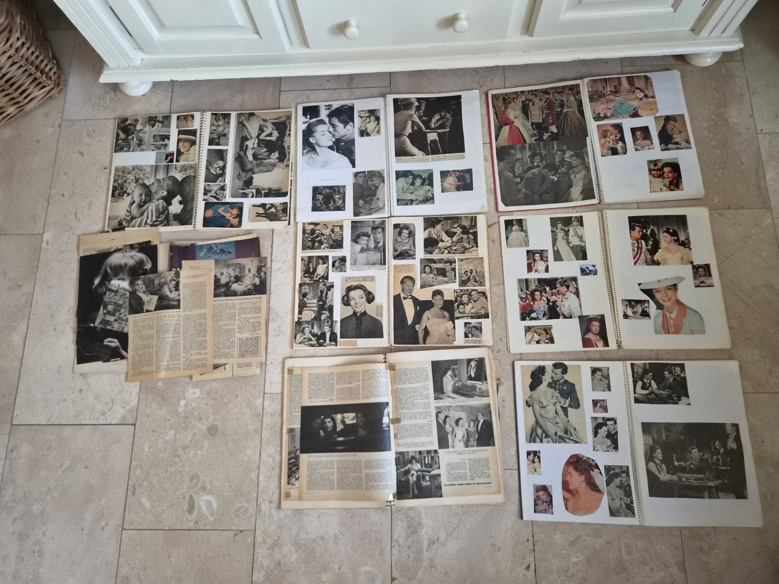 Romy Schneider Plakboeken Collectie (8 stuks), Ophalen