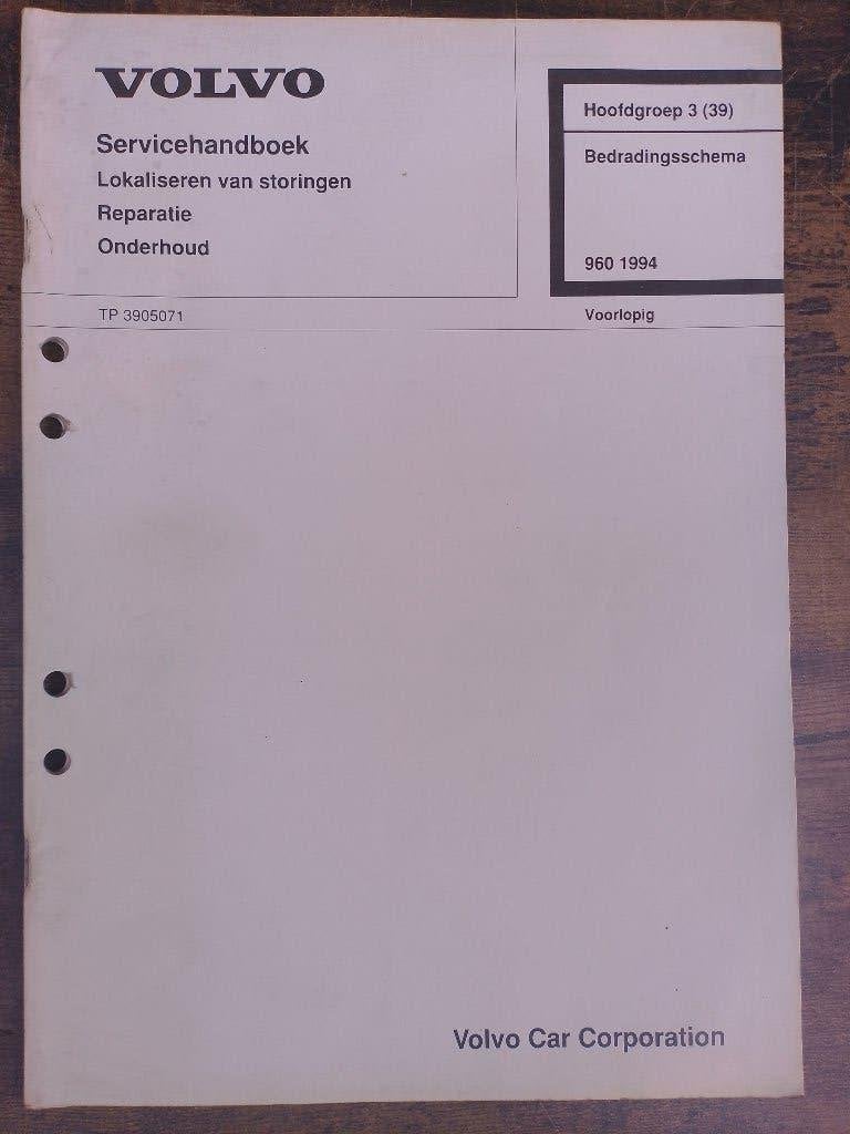 Volvo 960 dealer werkplaatsboek stroomschema's, Verzenden, Gelezen, Volvo