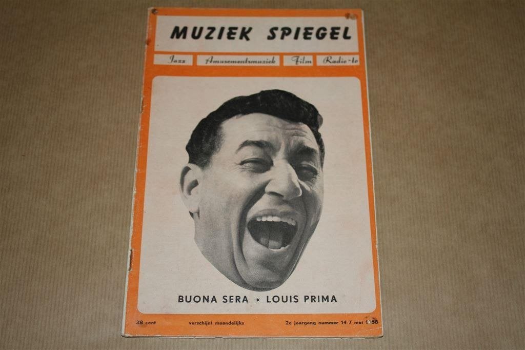 Magazine - Muziek Spiegel - Jazz - 1958 !!, Ophalen of Verzenden, Gelezen, Muziek, Film of Tv