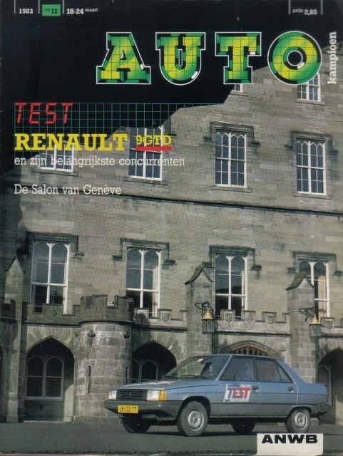 Autokampioen 11 1983 : Renault 9 GTD - Audi 100 Avant - VW, Ophalen of Verzenden, Gelezen, Algemeen