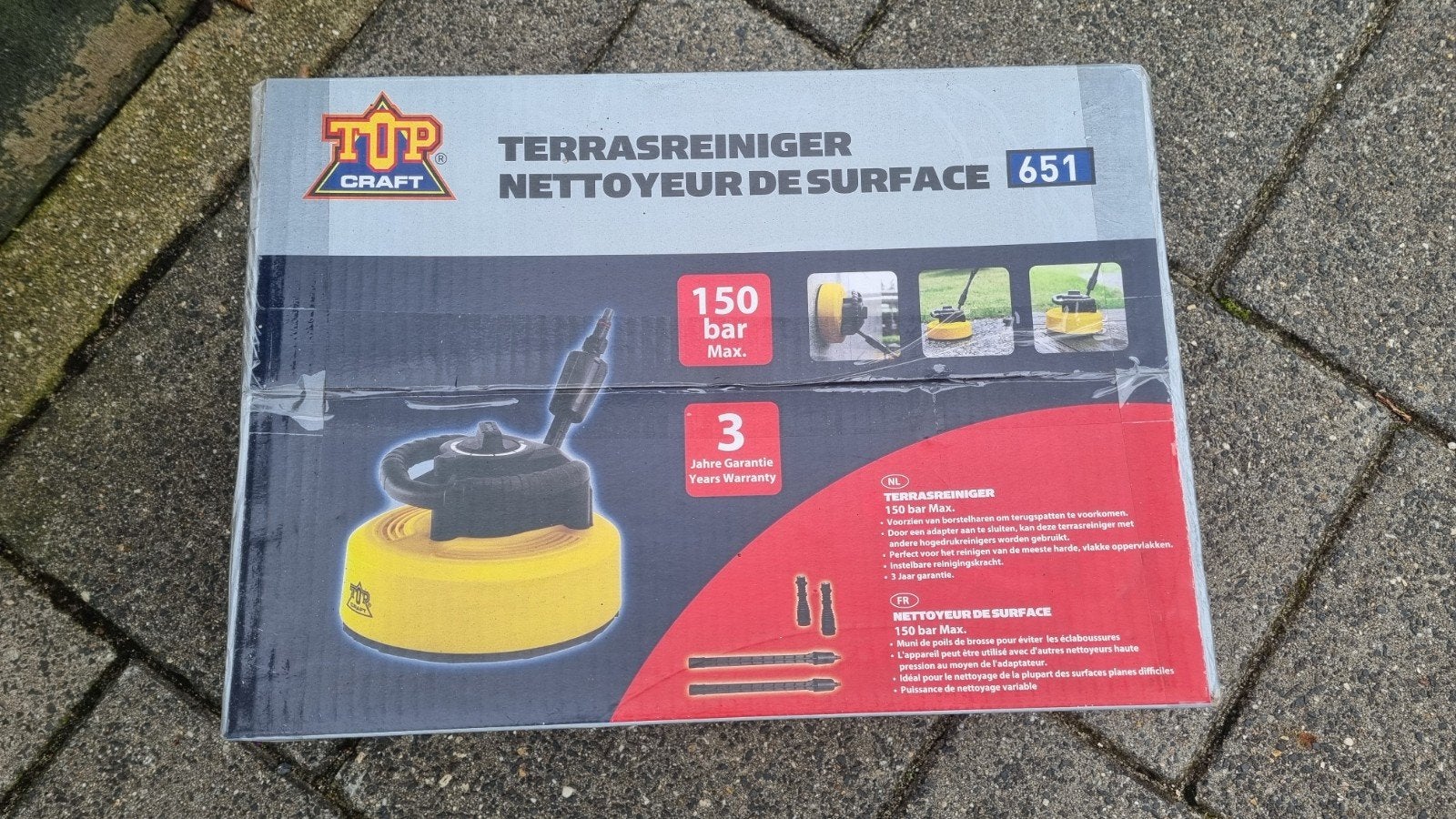 NIEUW | TOPCraft terrasreiniger, Ophalen, Nieuw, Topcraft