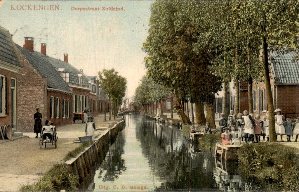 Kockengen - Dorpsstraat - Zuideind, Ophalen of Verzenden, Voor 1920, Gelopen, Utrecht