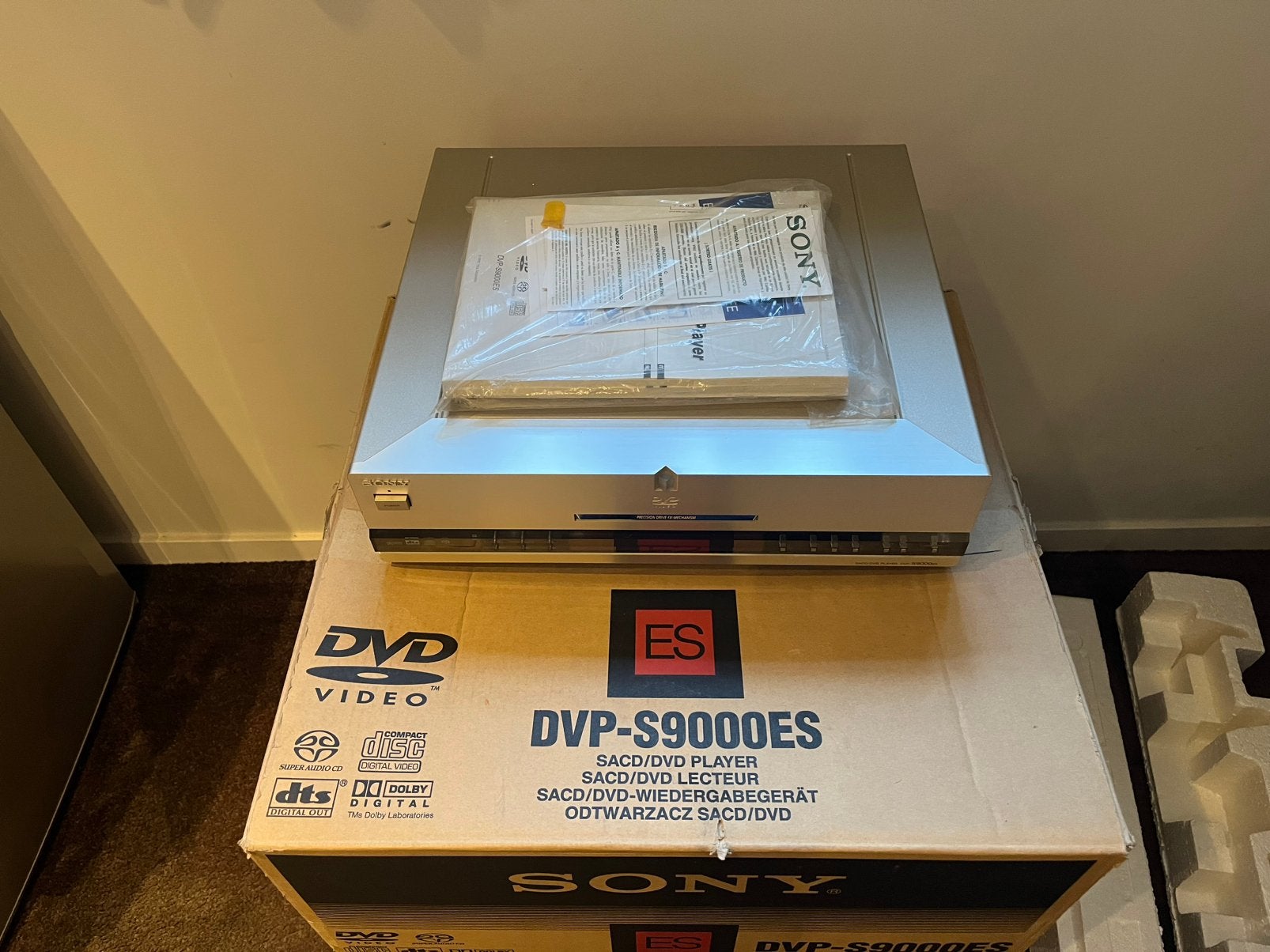 Sony Dvp-S9000 ES / Geheel compleet / zo goed als nieuw, Ophalen, Zo goed als nieuw, Dvd-speler, Sony