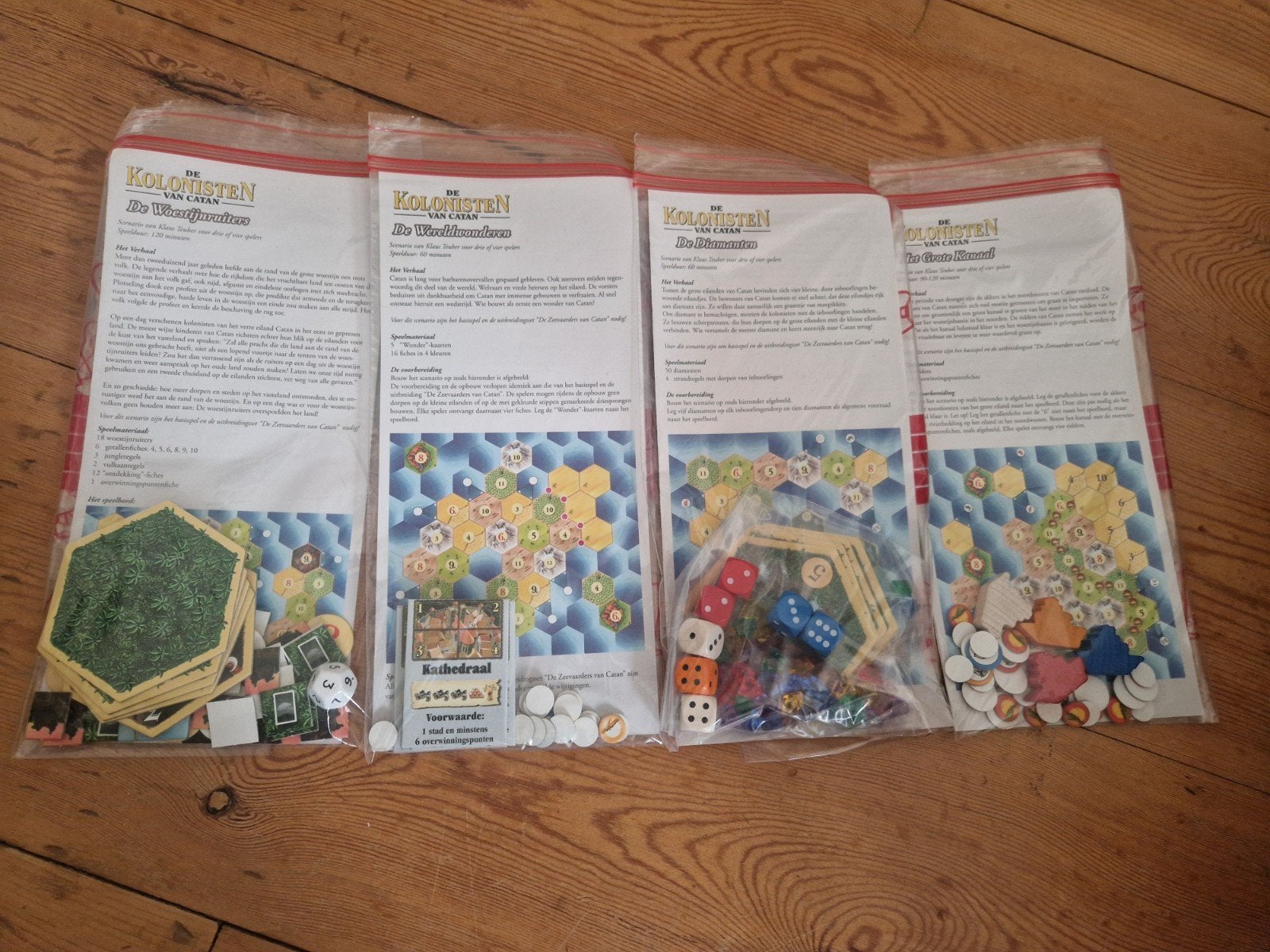 Spel: 4x uitbreiding op Zeevaarders Catan (oa Diamanten, Drie of vier spelers, Ophalen, Zo goed als nieuw, 999 Games