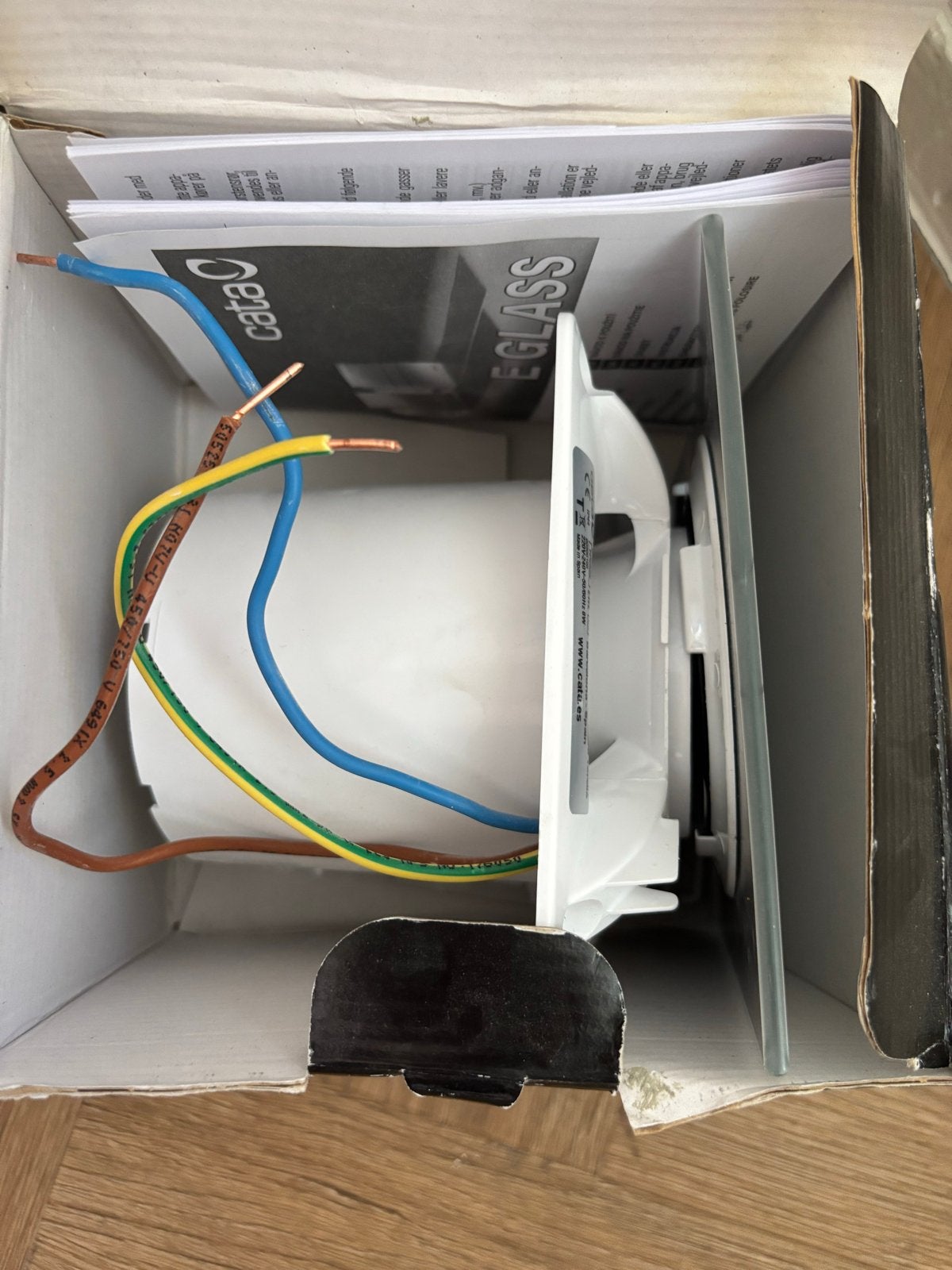 Cata E-100 Inbouwventilator met timer, stil (31 dB), Ophalen of Verzenden, Zo goed als nieuw, Ventilator