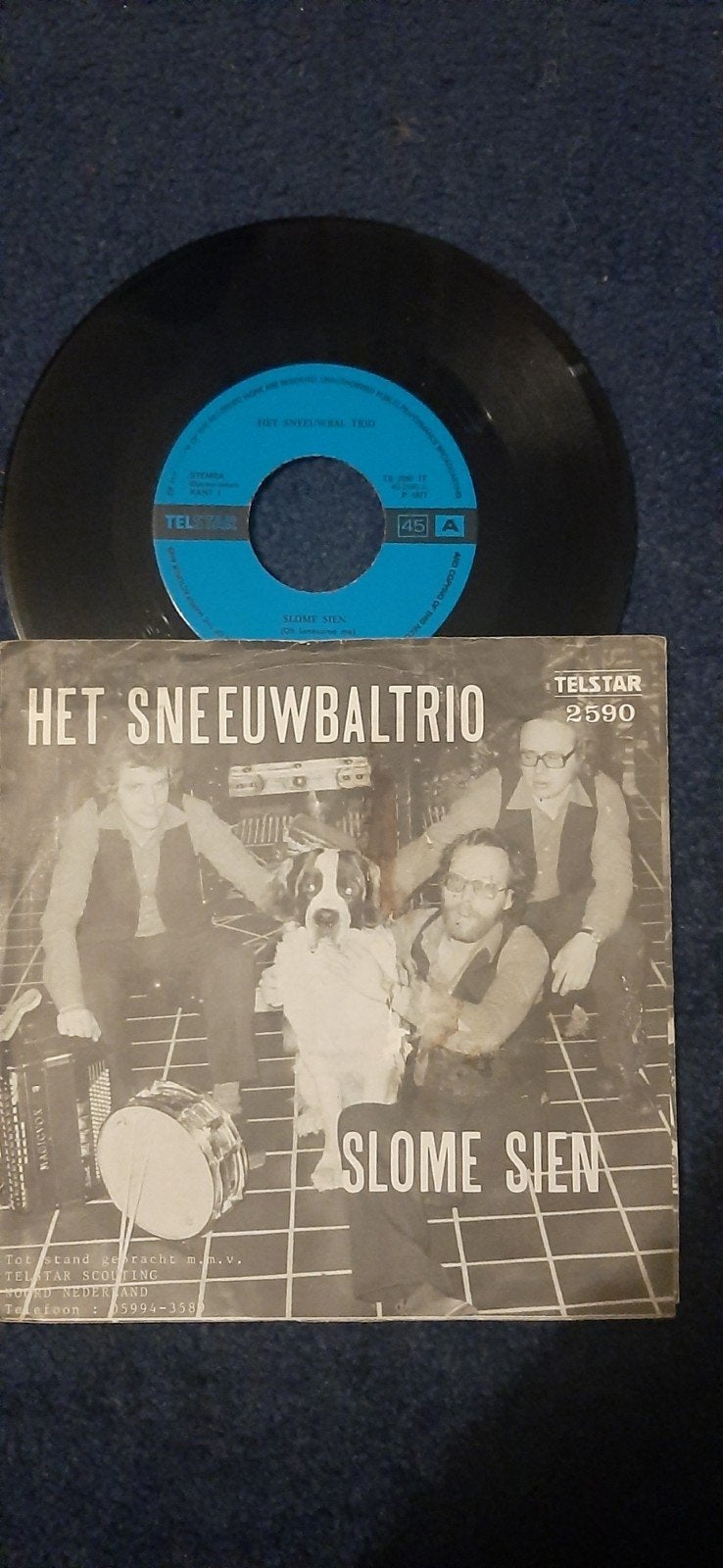Het Sneeuwbaltrio - Slome Sien Vinyl Single (Telstar 2590), Ophalen of Verzenden, Gebruikt, Nederlandstalig